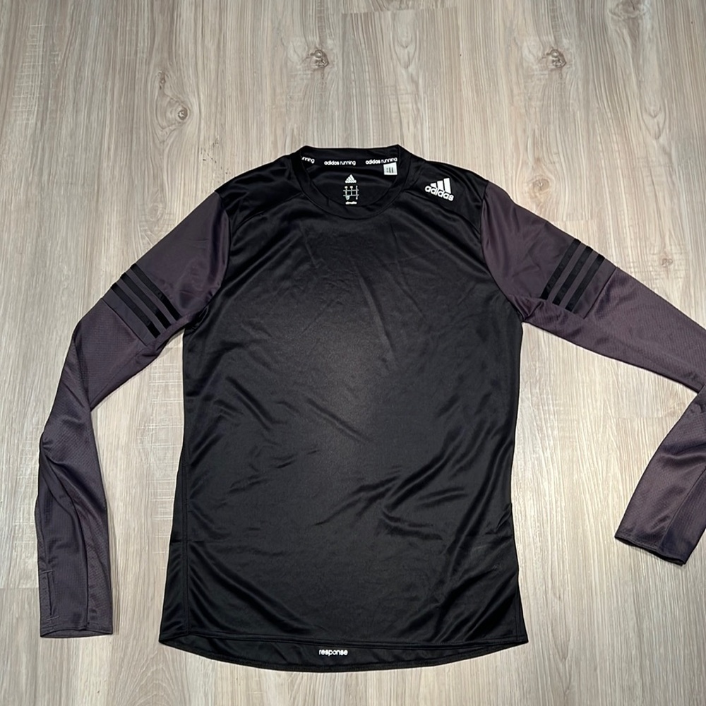 Adidas Climalite Men’s lightweight Running Shirt in Black Size Small
